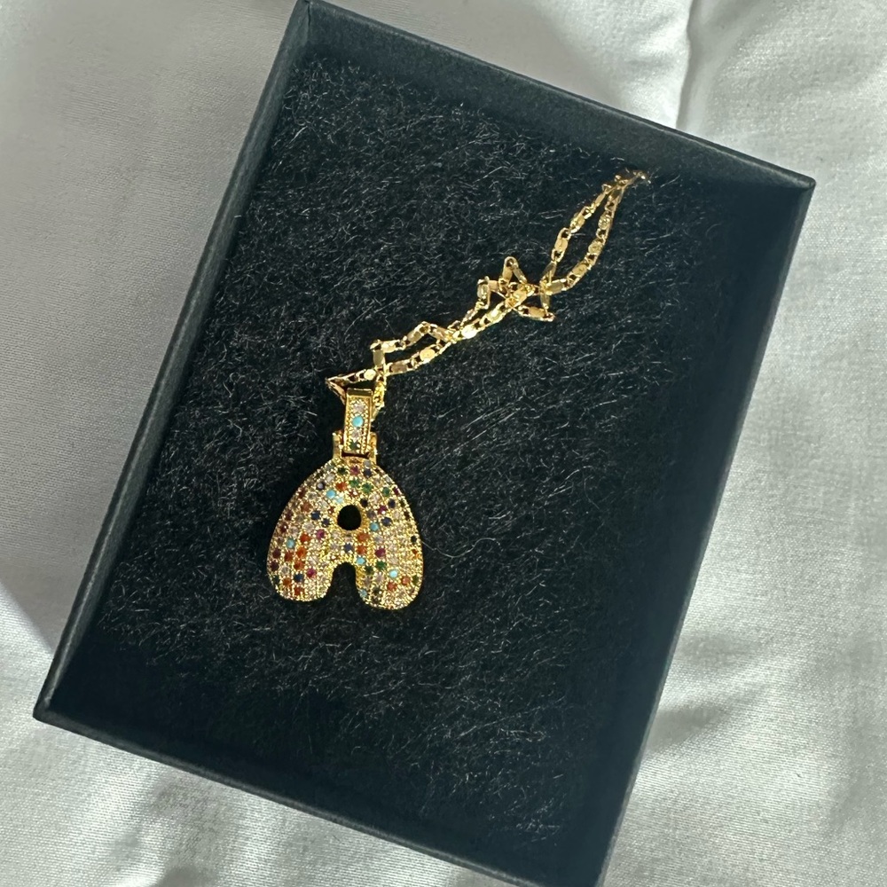 “A” necklace